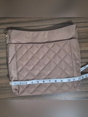 Zara Quilted Crossbody in Blush Taupe/Khaki